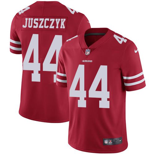 Men San Francisco 49ers #44 Kyle Juszczyk Nike Scarlet Vapor Untouchable Limited NFL Jersey